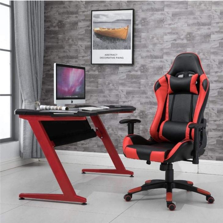 Gaming stoel met hoofdkussen